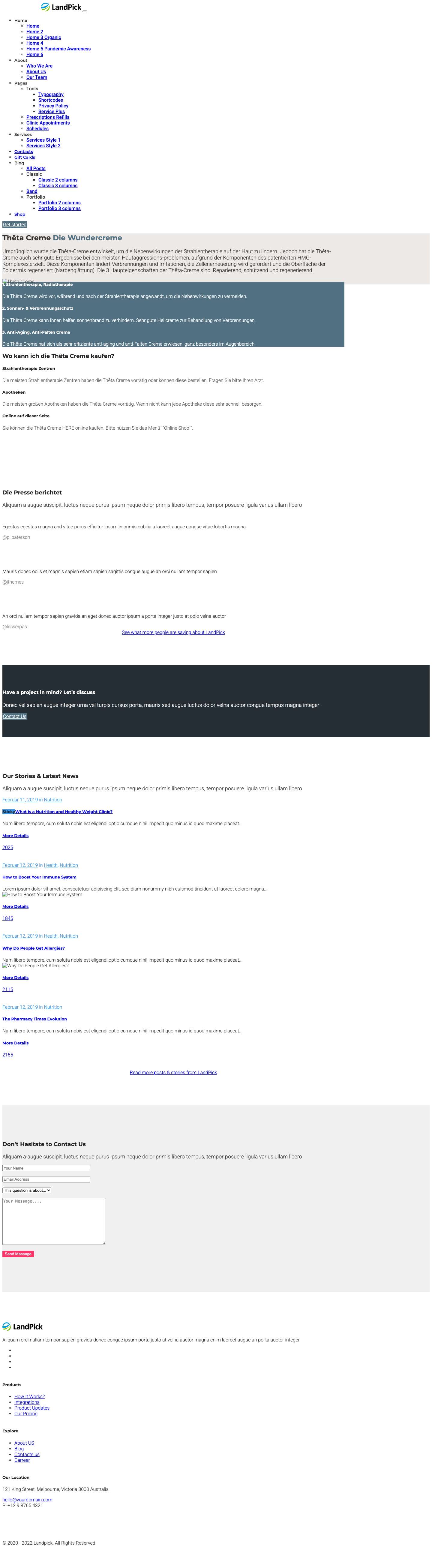 iPharm – Pharmacy Shop WordPress Theme - Full Screenshot