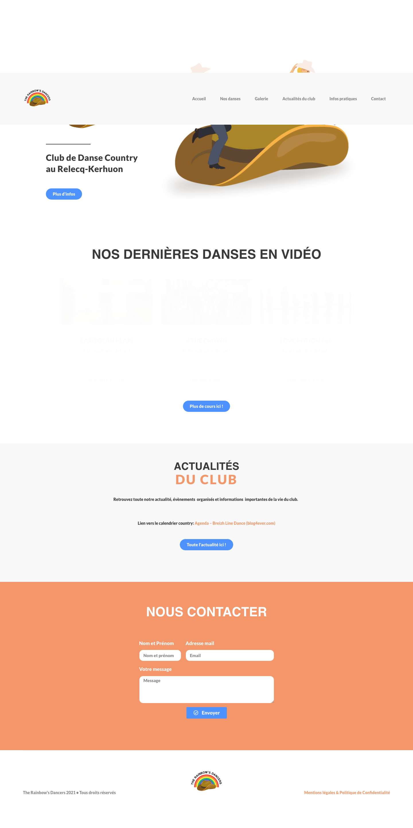 The Rainbow's Dancers • Club de Danse Country au Relecq-Kerhuon ! - Full Screenshot
