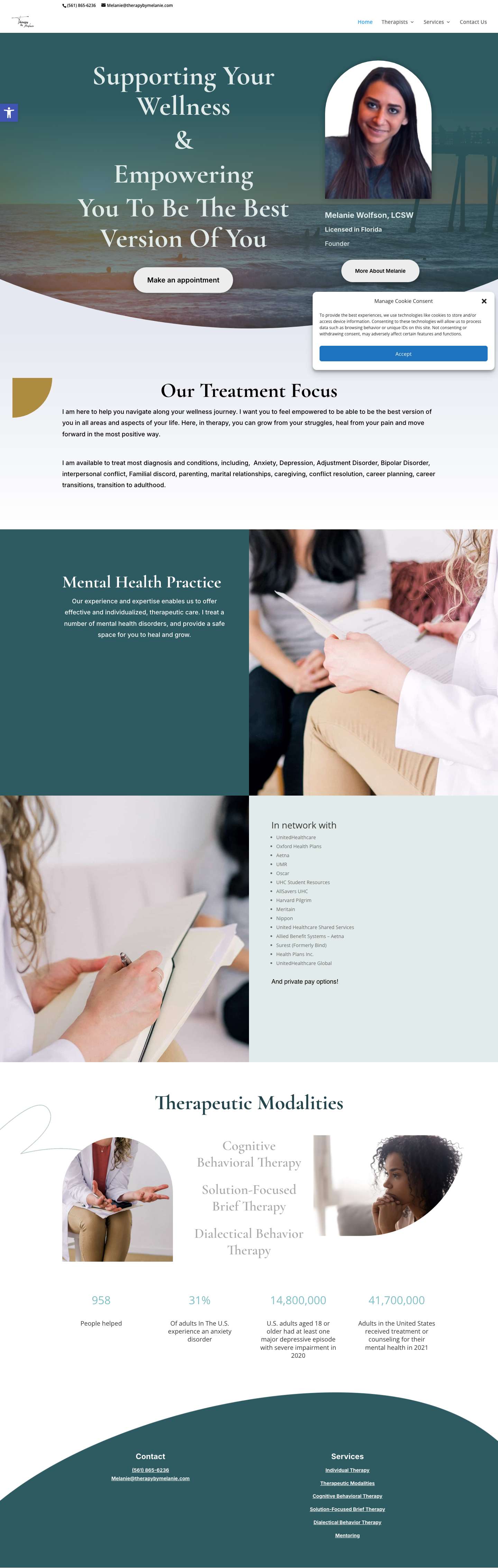 Coral Springs Therapy - Therapy By MelanieAccessibility ToolsIncrease TextDecrease TextGrayscaleHigh ContrastNegative ContrastLight BackgroundLinks UnderlineReadable FontReset - Full Screenshot