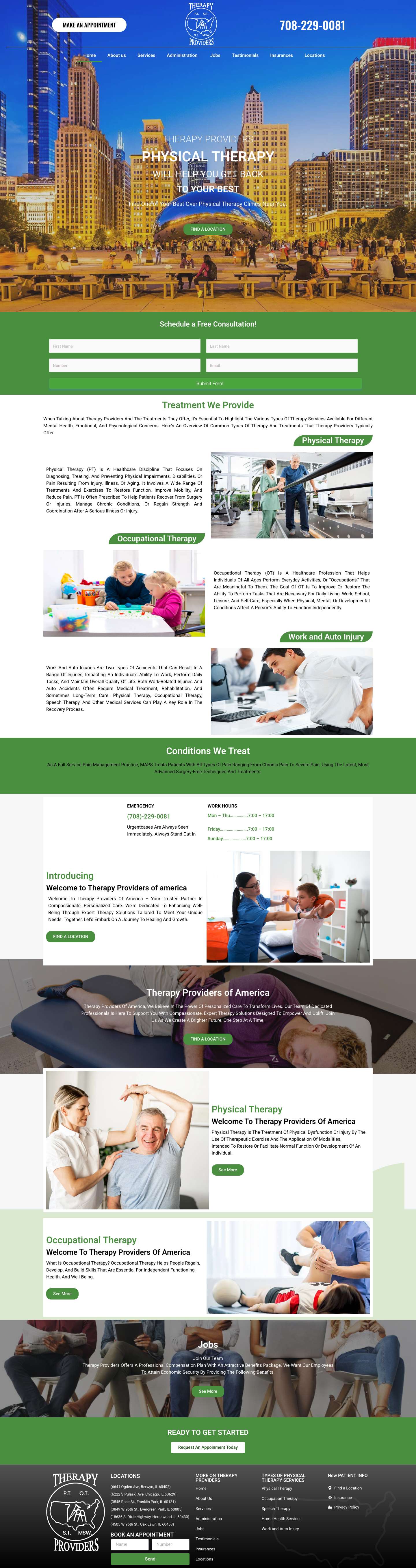 H0me - THERAPY PROVIDERS - Full Screenshot