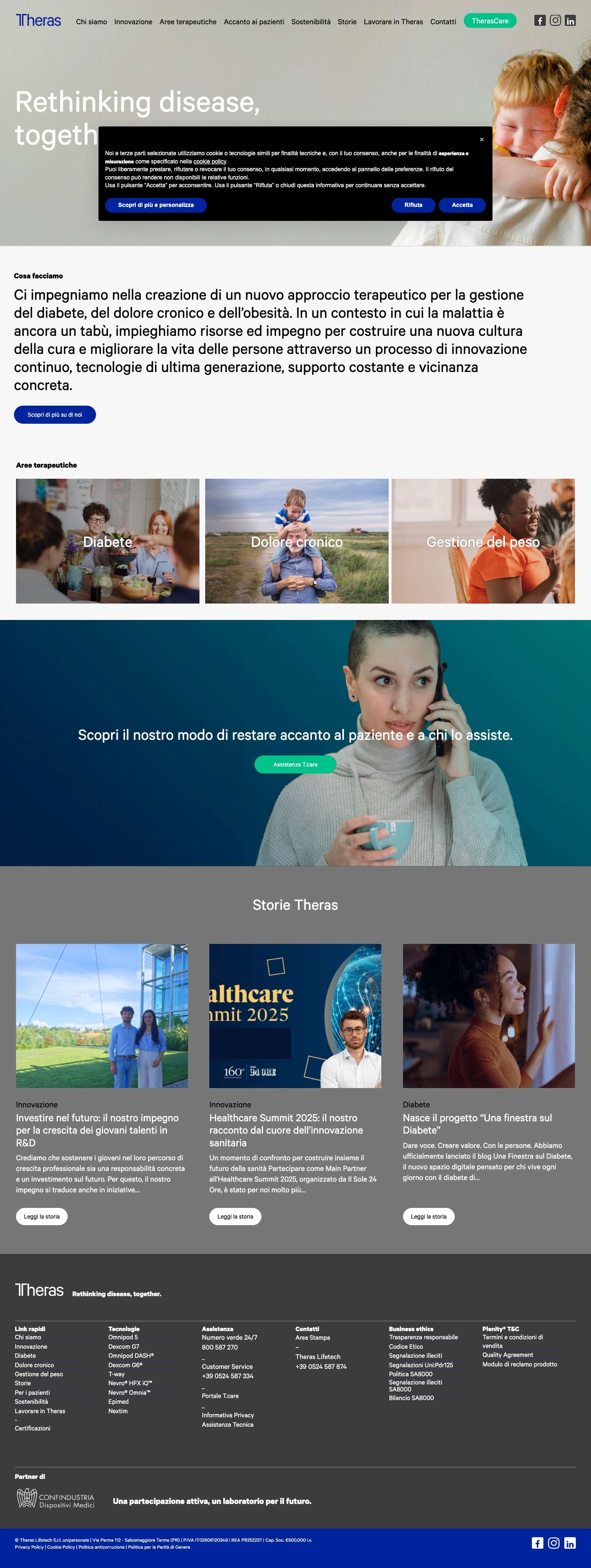 Theras Group al centro dell'innovazione tecnologica in ambito medico - Full Screenshot