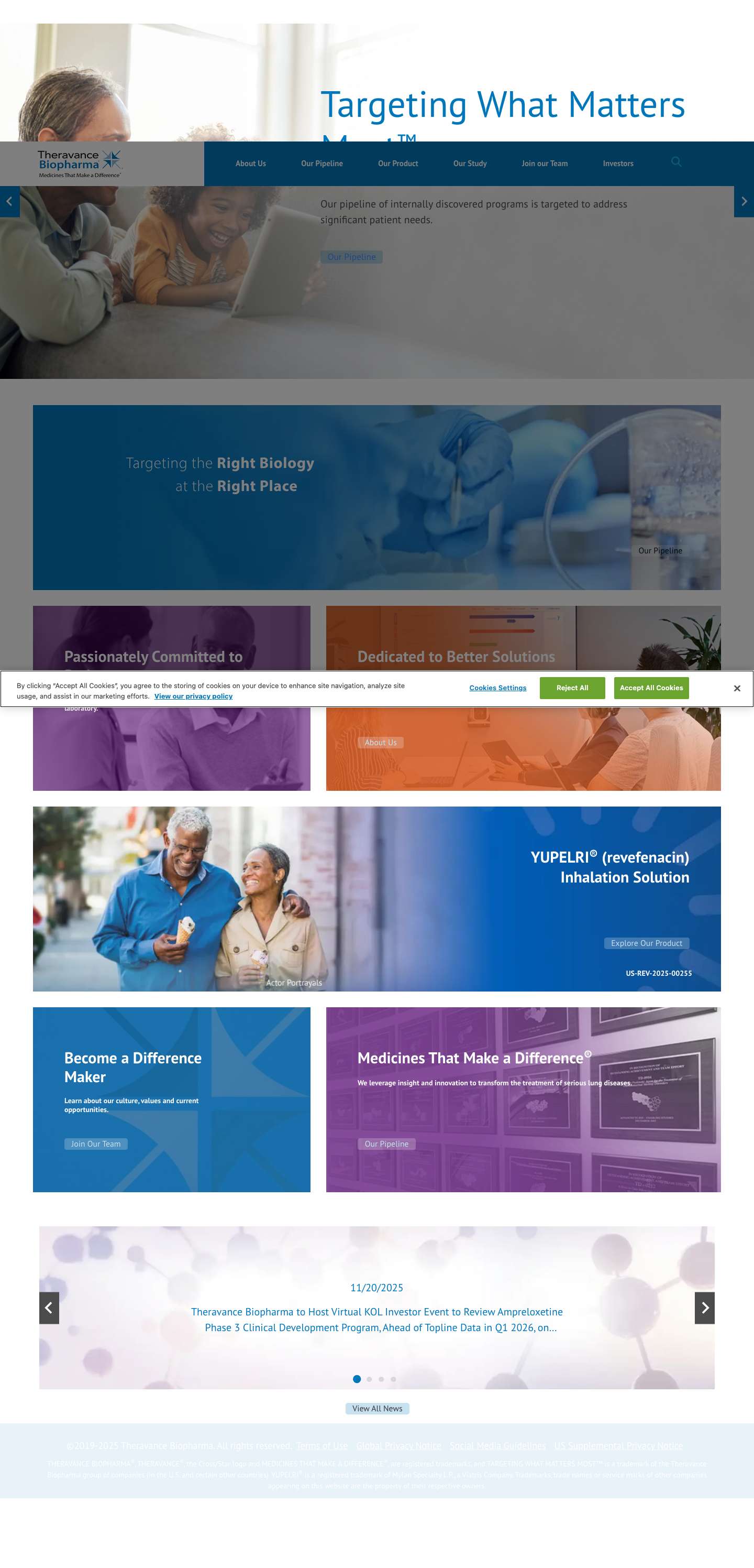 Home | Theravance Biopharma, Inc - Full Screenshot