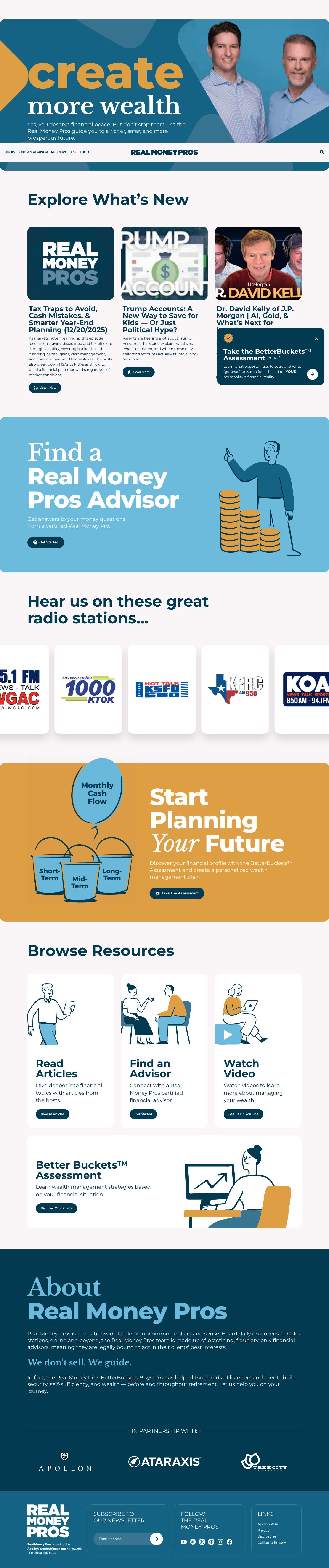 Home - Real Money Pros - Full Screenshot