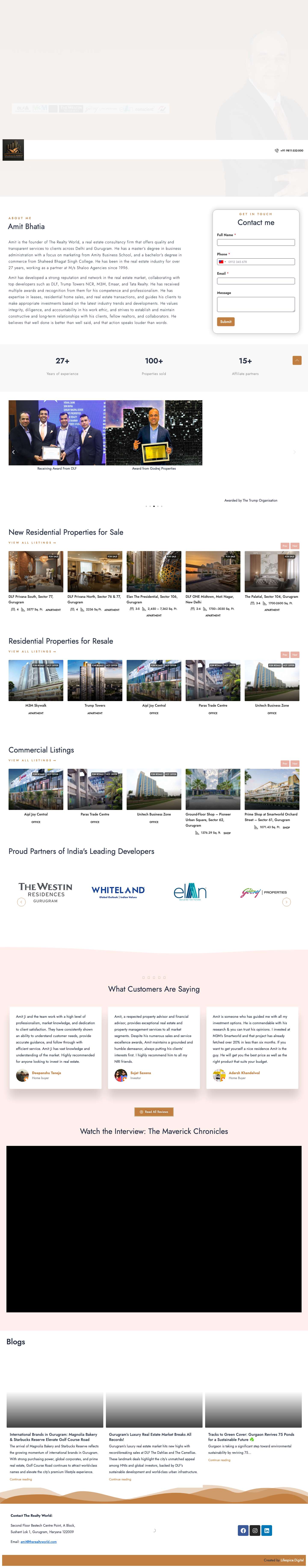 The Realty World - The Responsible Real Estate Companypinwhatsapp - Full Screenshot