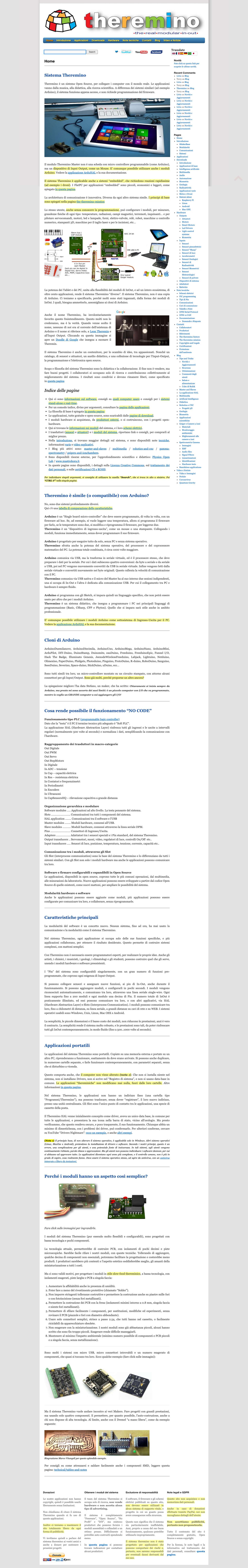theremino | the real modular input output - Full Screenshot
