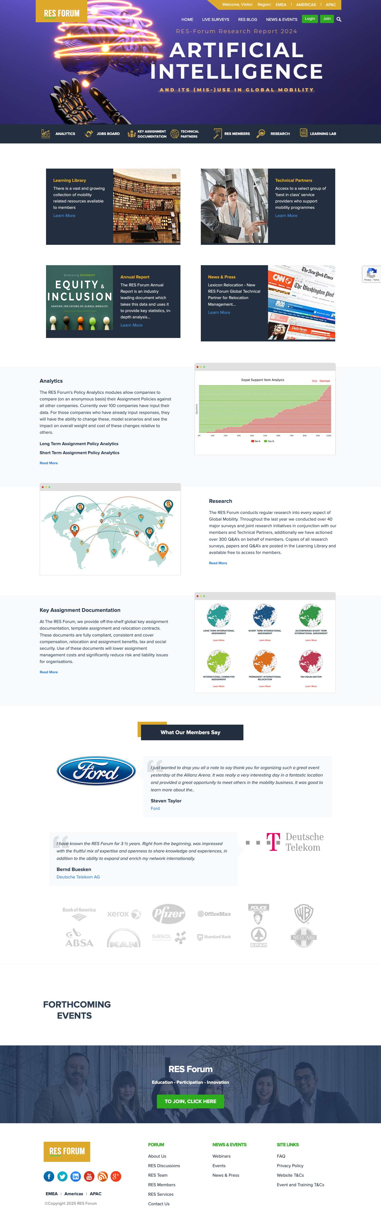 Home - The RES Forum - Full Screenshot