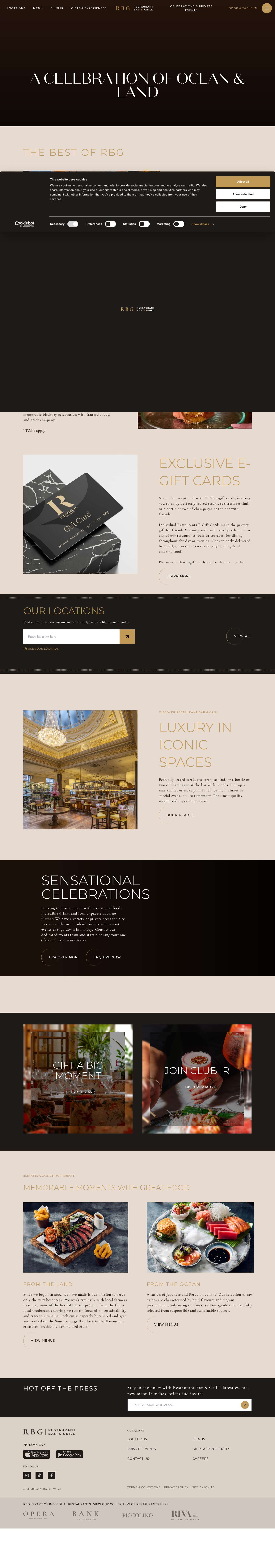 Internationally Inspired Classic Dishes - The Restaurant Bar & Grill - Full Screenshot