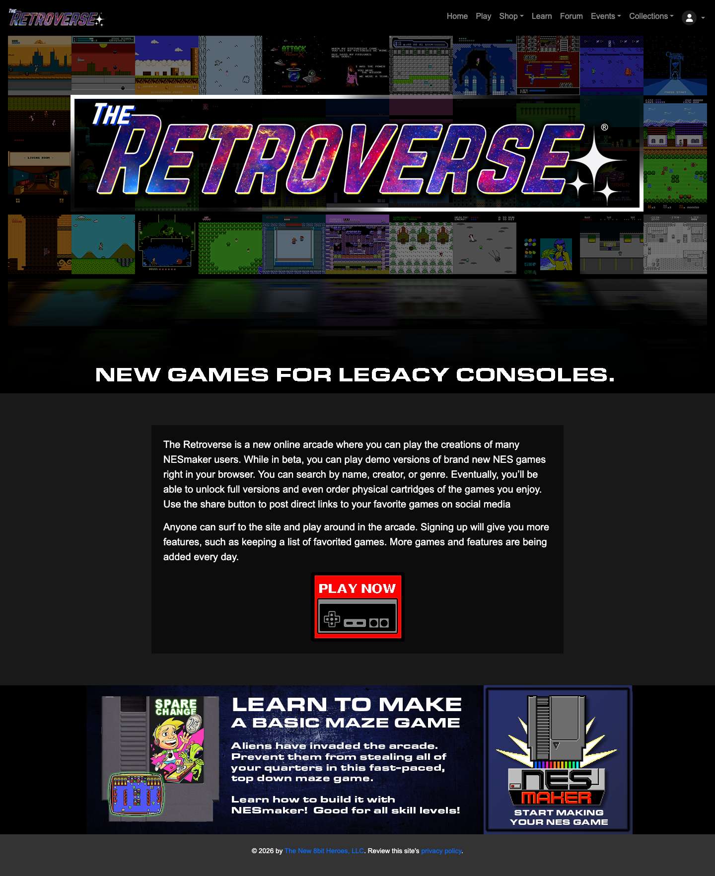 The Retro Verse - Full Screenshot