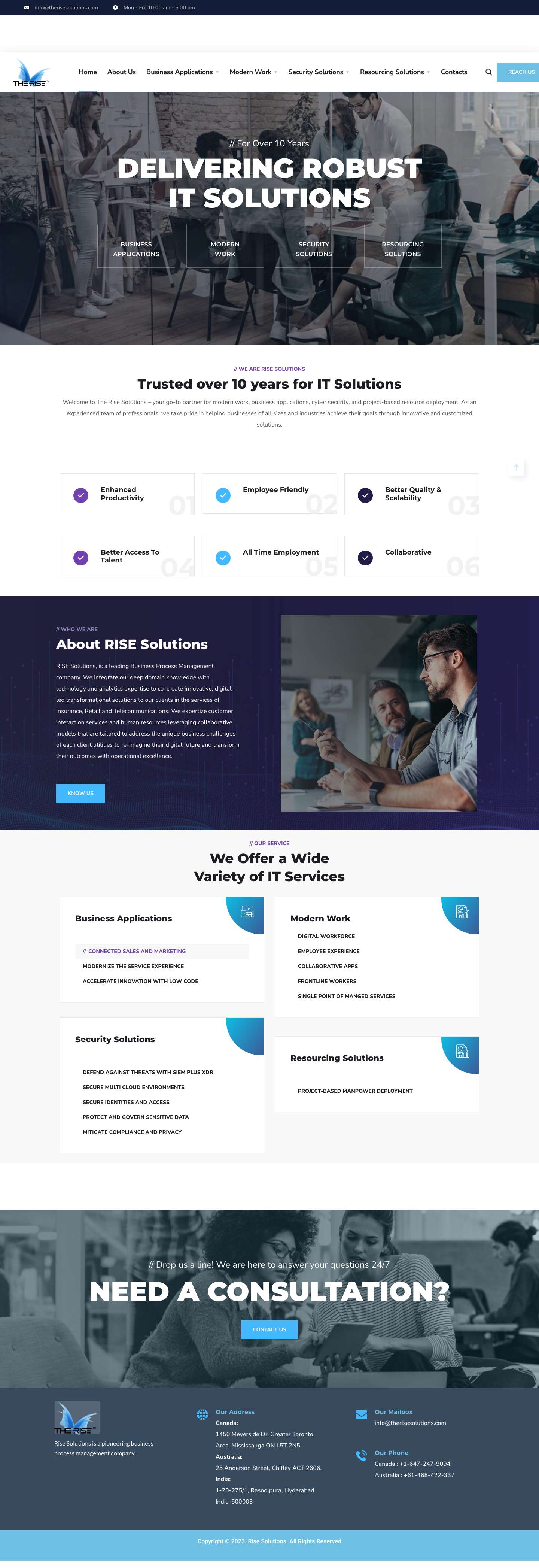 The Rise Solutions - Full Screenshot