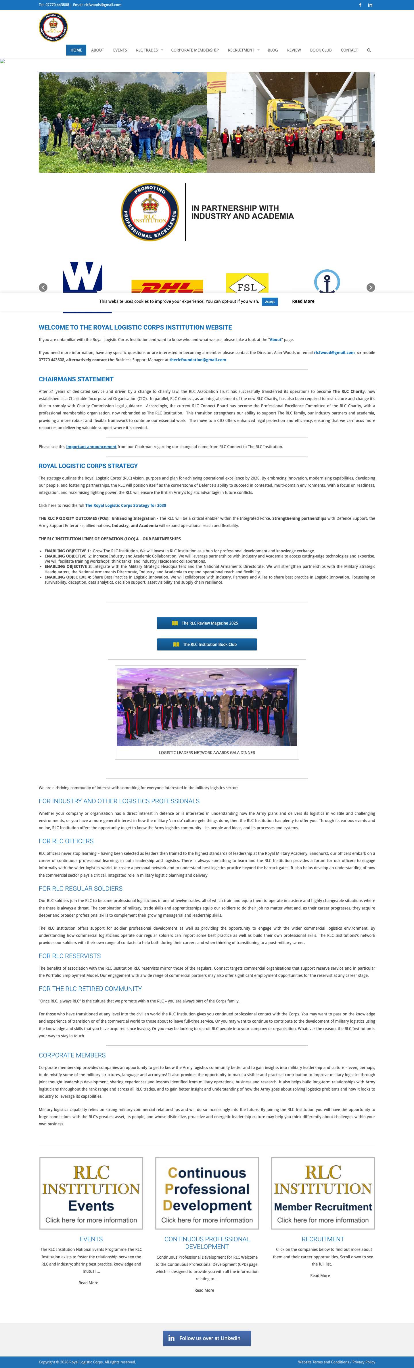 The RLC Institution – Career Help for RLC Personnel - Full Screenshot