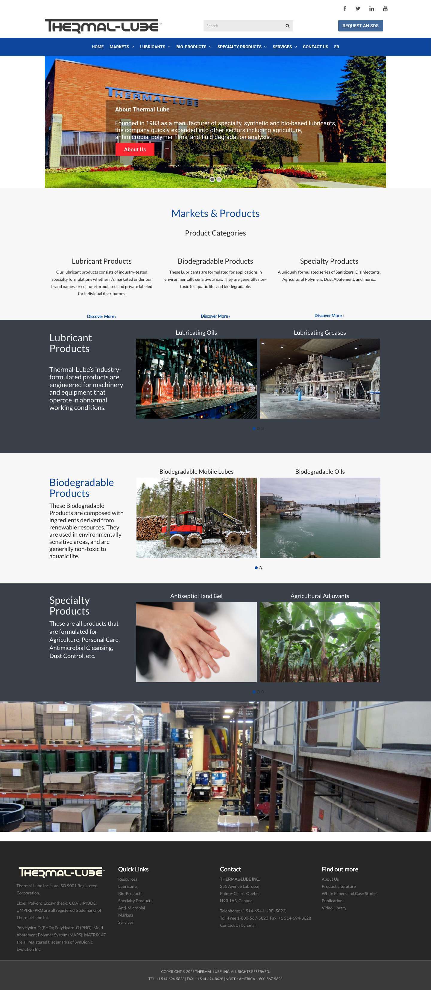 Home - Thermal Lube - Full Screenshot