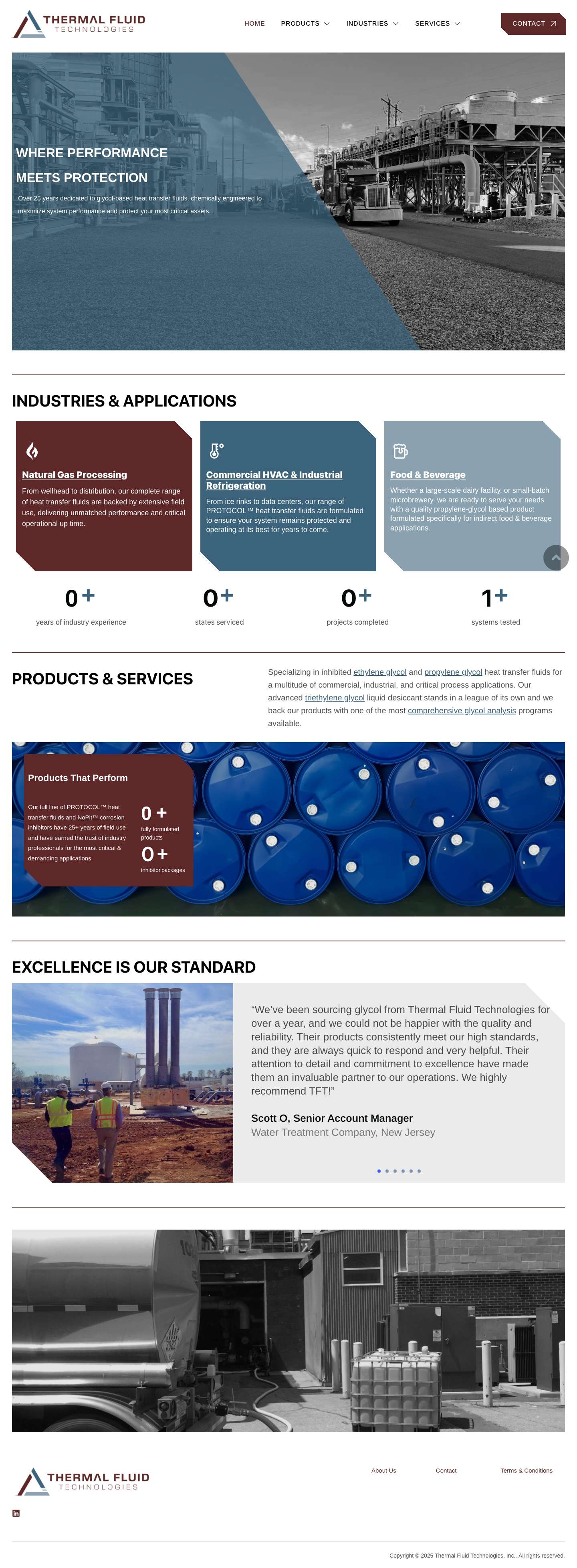 Home - Thermal Fluid Technologies, Inc. - Full Screenshot