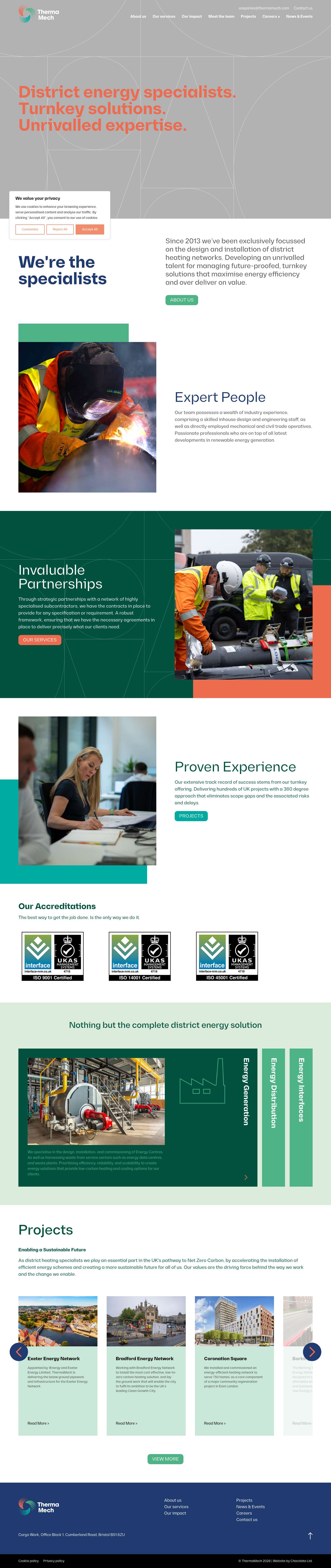 ThermaMech | District Energy Specialists. - Full Screenshot