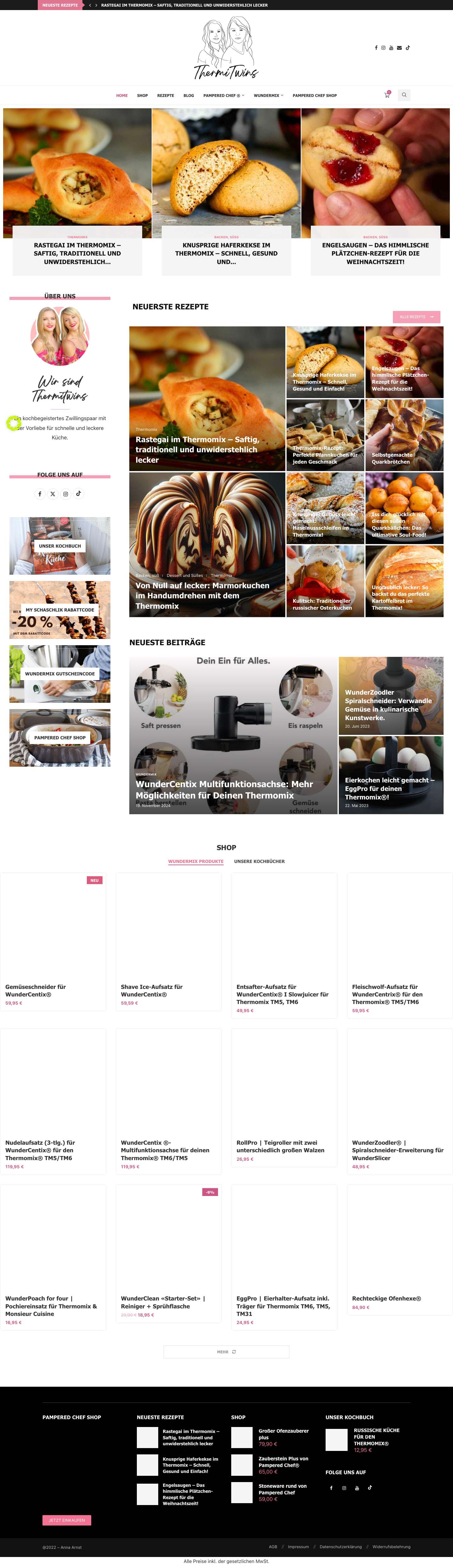 FOODBLOG I RUSSISCHE REZEPTE I PAMPERED CHEF I SHOP - Full Screenshot