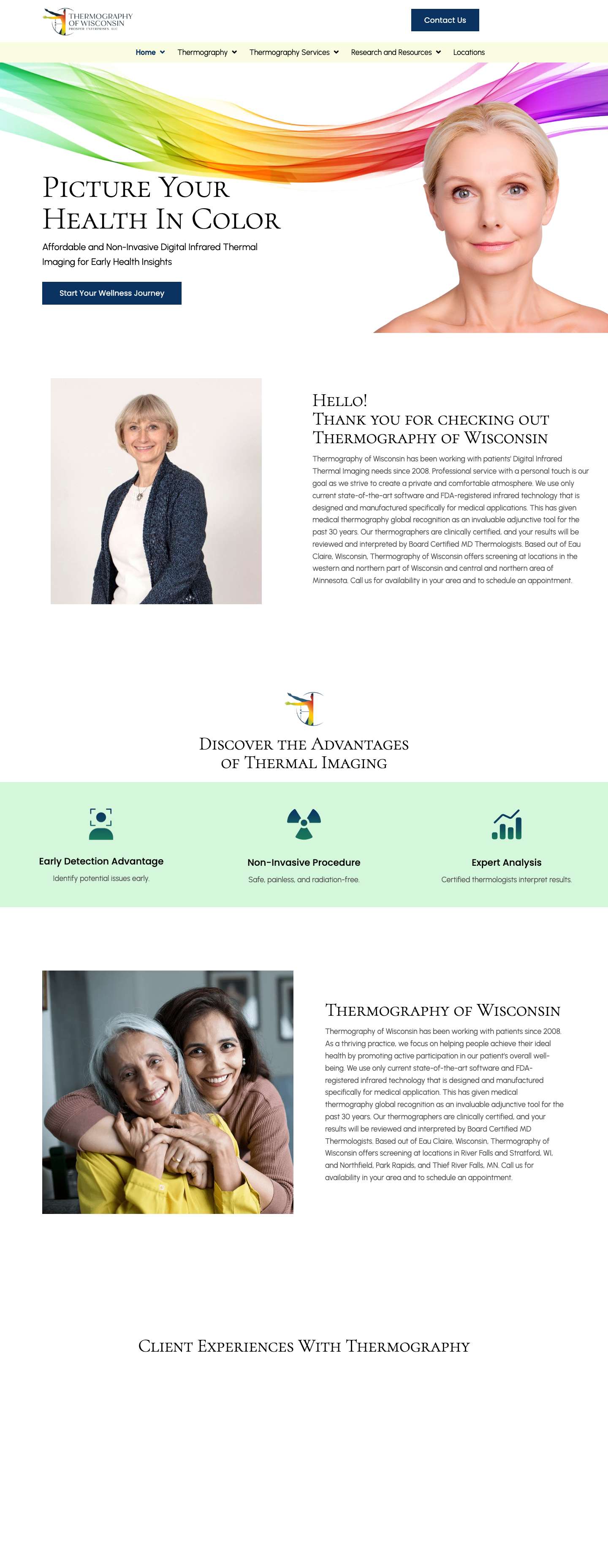 Digital Infrared Thermal Imaging - https://thermographyofwisconsin.com - Full Screenshot