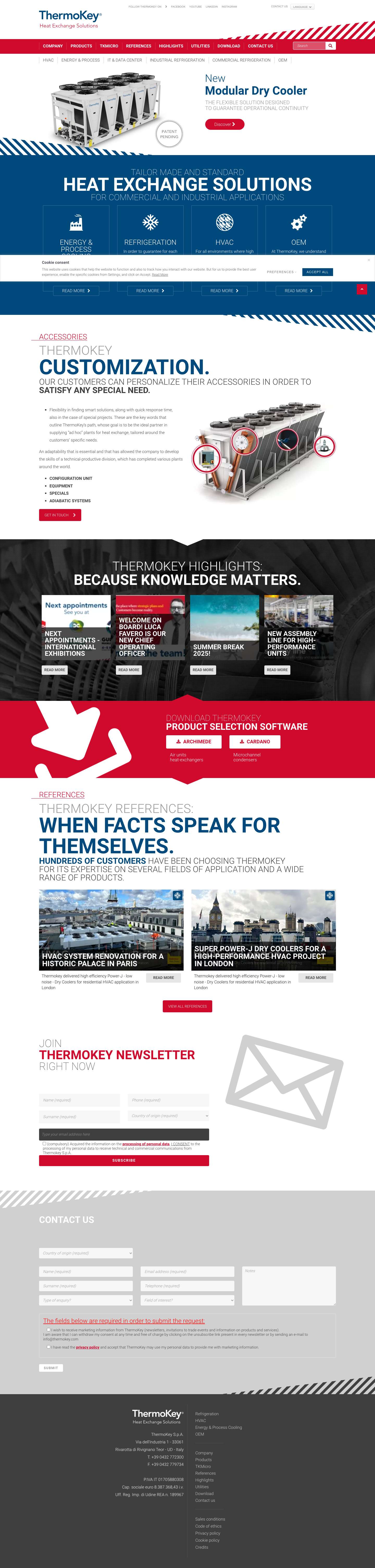 Thermokey - Heat Exchange Solutions - Full Screenshot