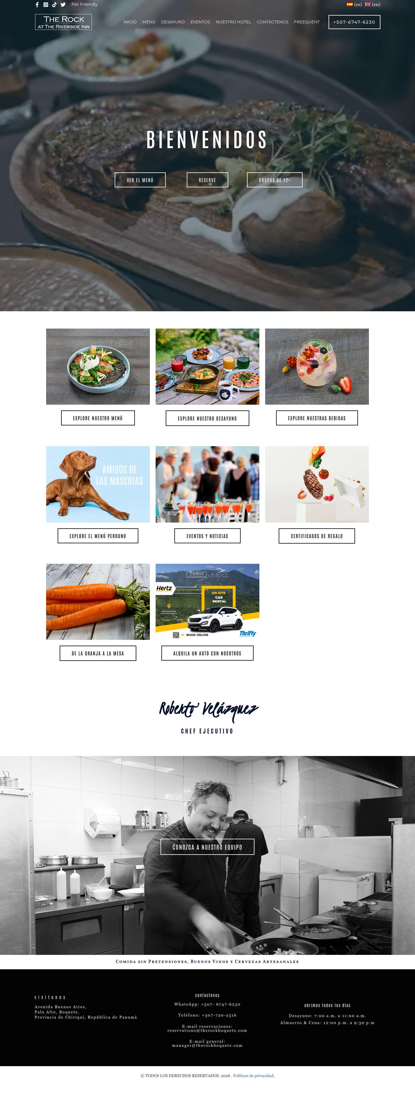 INICIO - THE ROCK BOQUETE - Full Screenshot