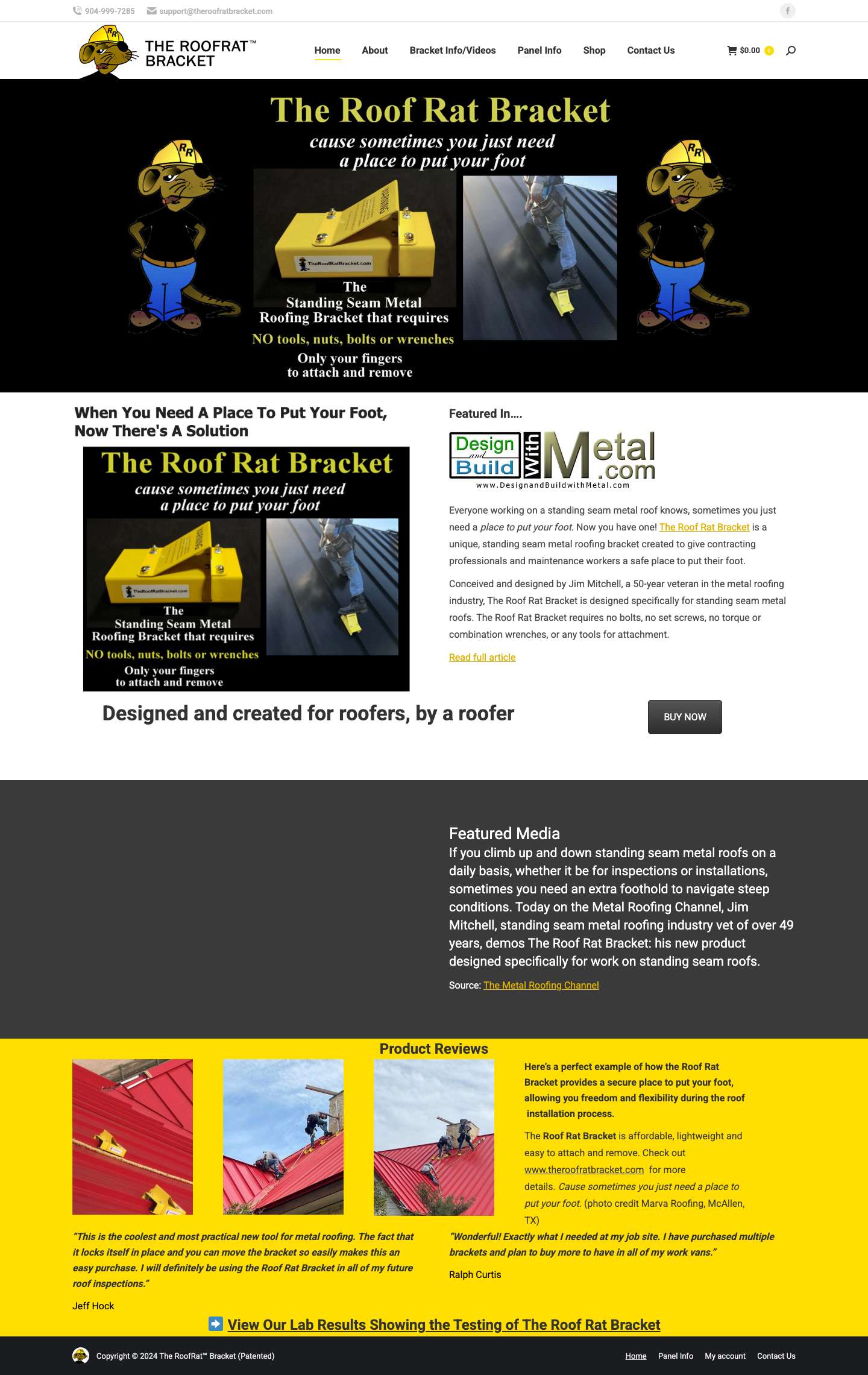 THE ROOFRAT ™ BRACKET – THE ROOFRAT ™ BRACKET - Full Screenshot