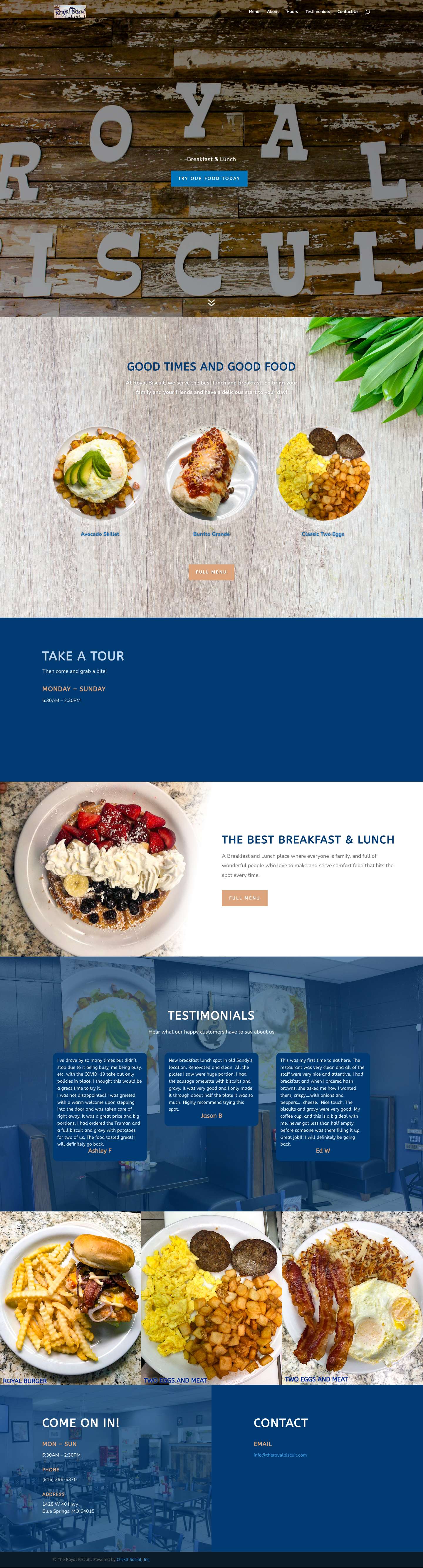 Home - Royal Biscuit - Full Screenshot