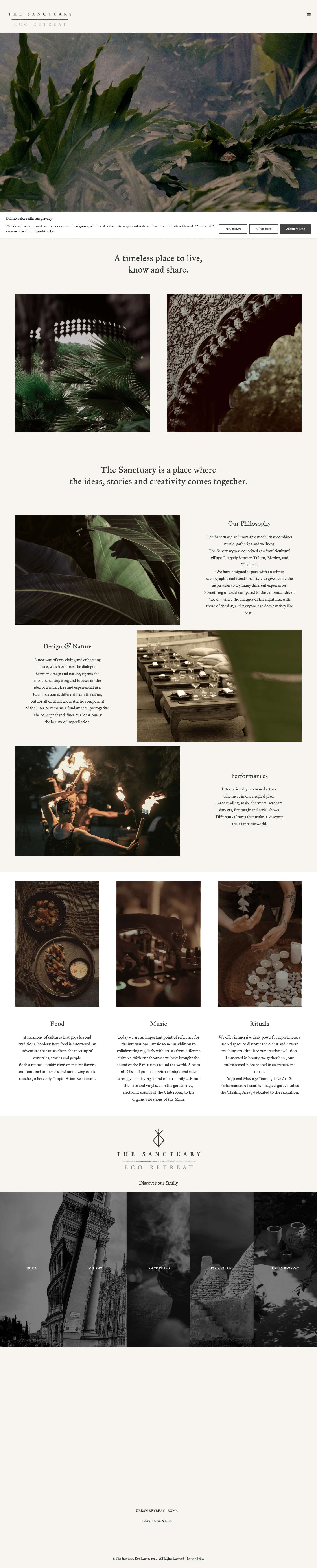 The Sanctuary: rifugi sensoriali ed olistici - Full Screenshot