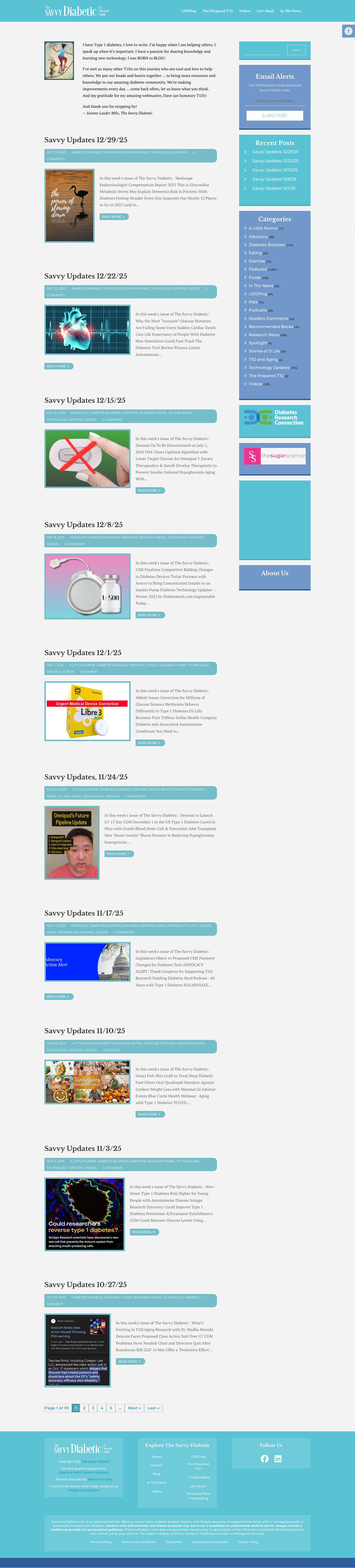 Blog | The Savvy DiabeticAccessibility ToolsIncrease TextDecrease TextGrayscaleHigh ContrastNegative ContrastLight BackgroundLinks UnderlineReadable FontReset - Full Screenshot