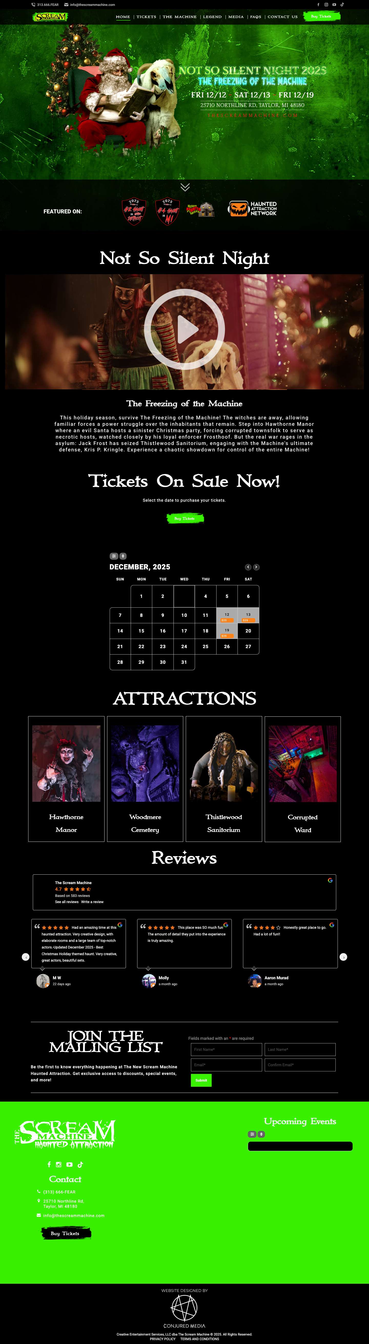 Home Not So Silent Night - The Scream Machine - Full Screenshot