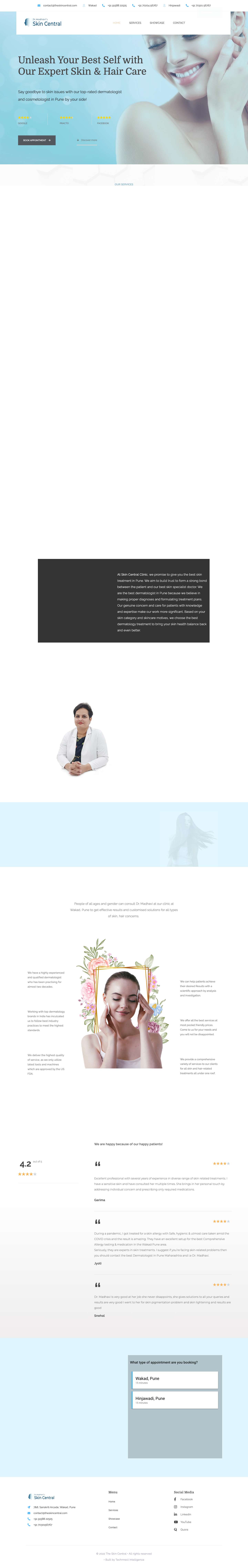 Home - The Skin Central ClinicHome - The Skin Central ClinicWhatsApp - Full Screenshot