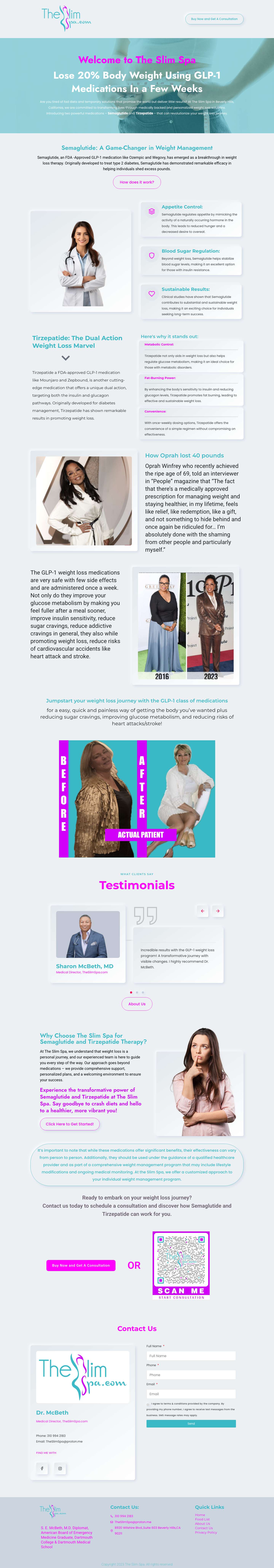 GLP-1 Weight Loss| Los Angeles| Beverly Hills| Newport Beach | California - Full Screenshot