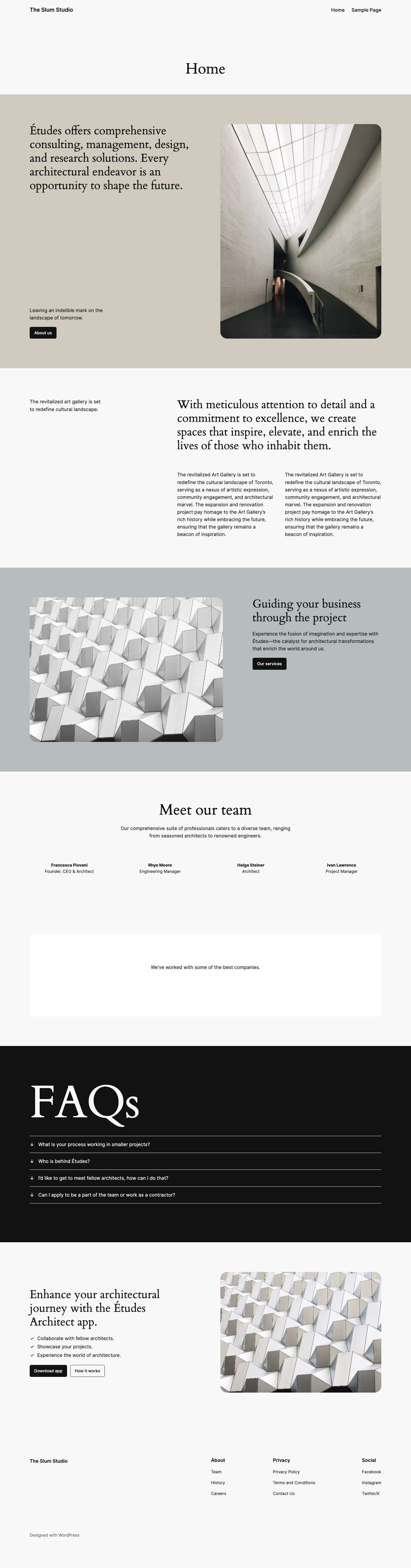 The Slum Studio - Full Screenshot