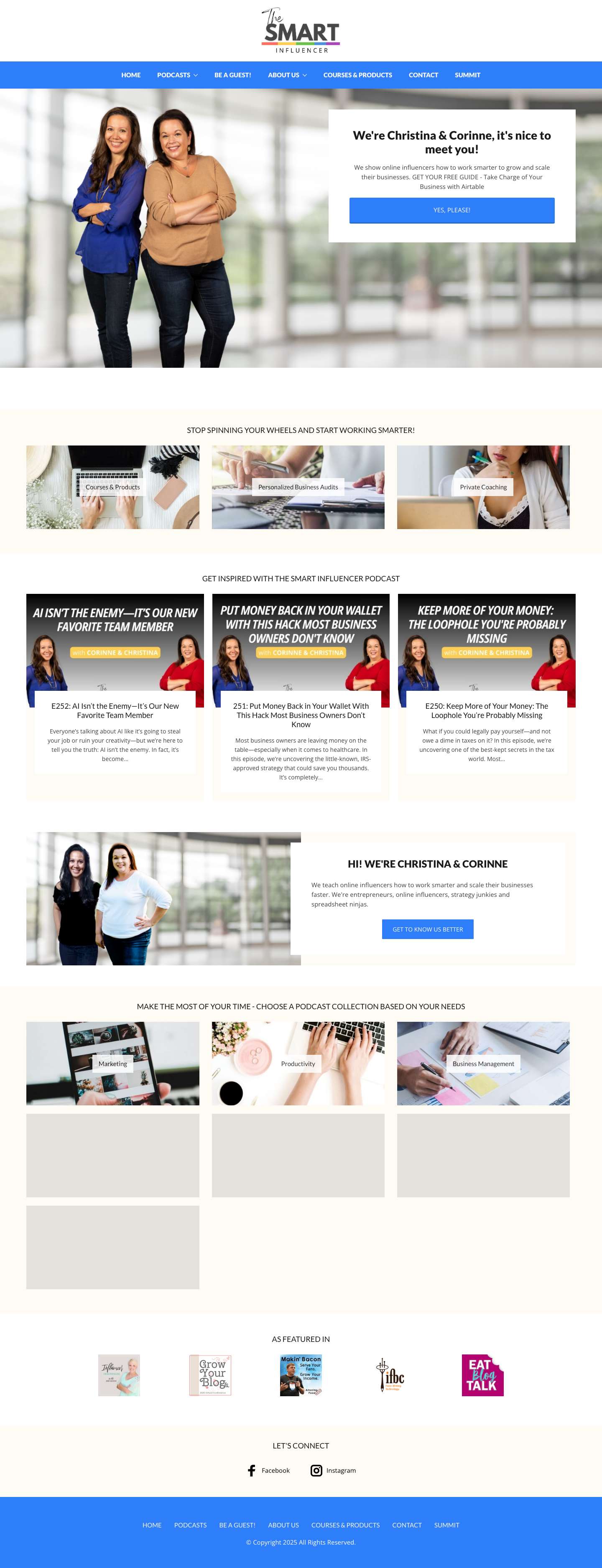 Home - The Smart Influencer - Full Screenshot