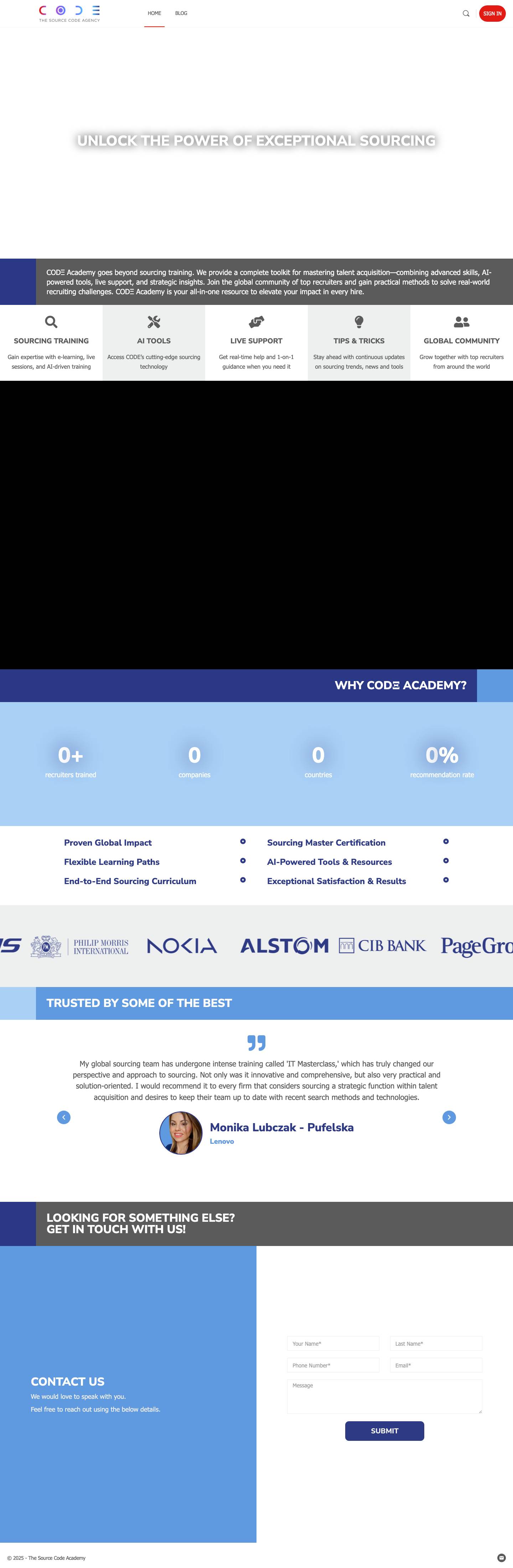 Home - The Source CODΞ Academy - Full Screenshot