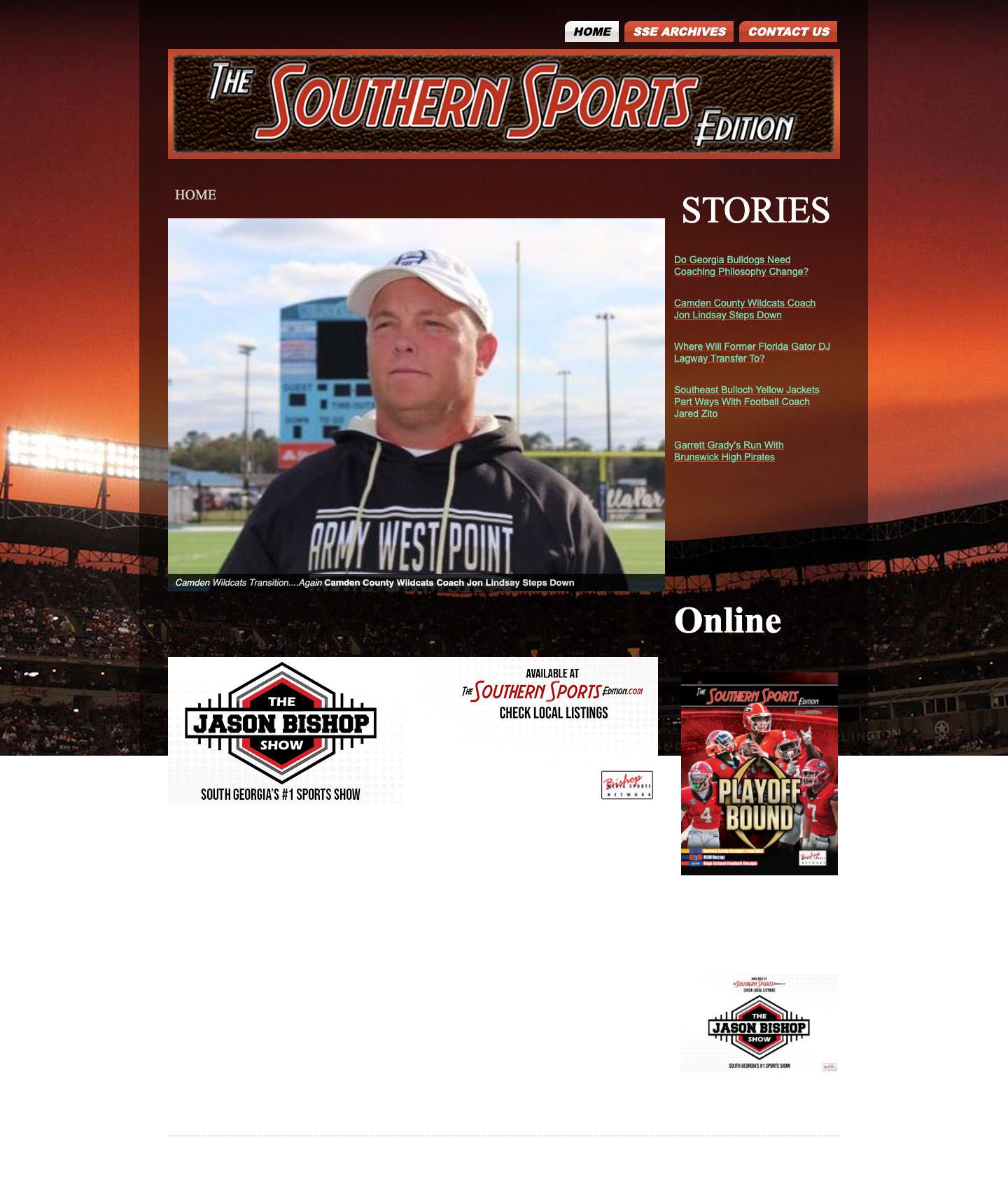 TheSouthernSportsEdition.comThe Southern Sports Edition - Full Screenshot