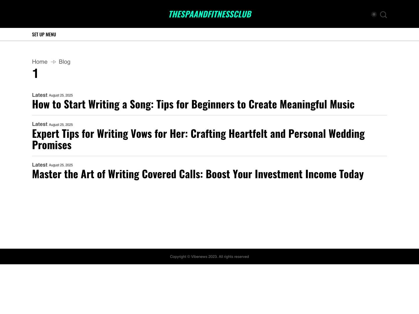 thespaandfitnessclub - Full Screenshot