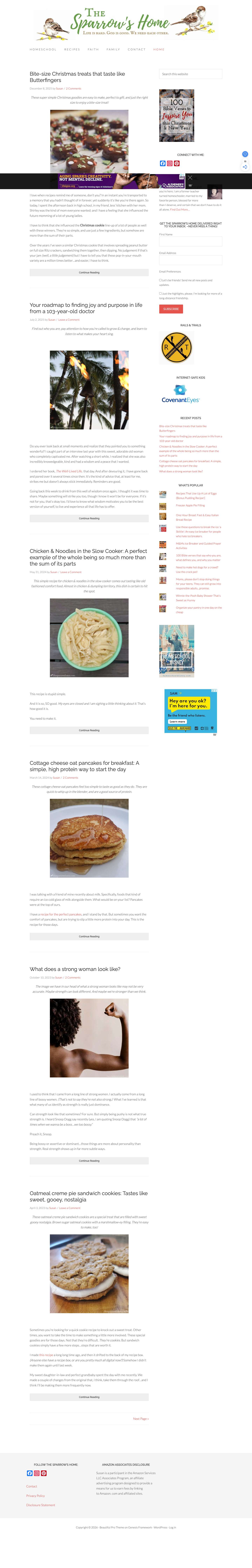 The Sparrow's Home: Life is hard. God is good. We need each other. - Full Screenshot