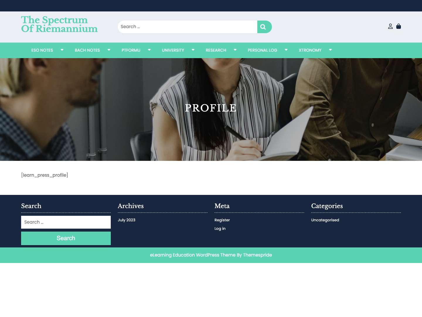 The Spectrum Of Riemannium – Ad Astra Per Aspera. Ex Astris, Scientia. The Art of Science and Physmatics! - Full Screenshot
