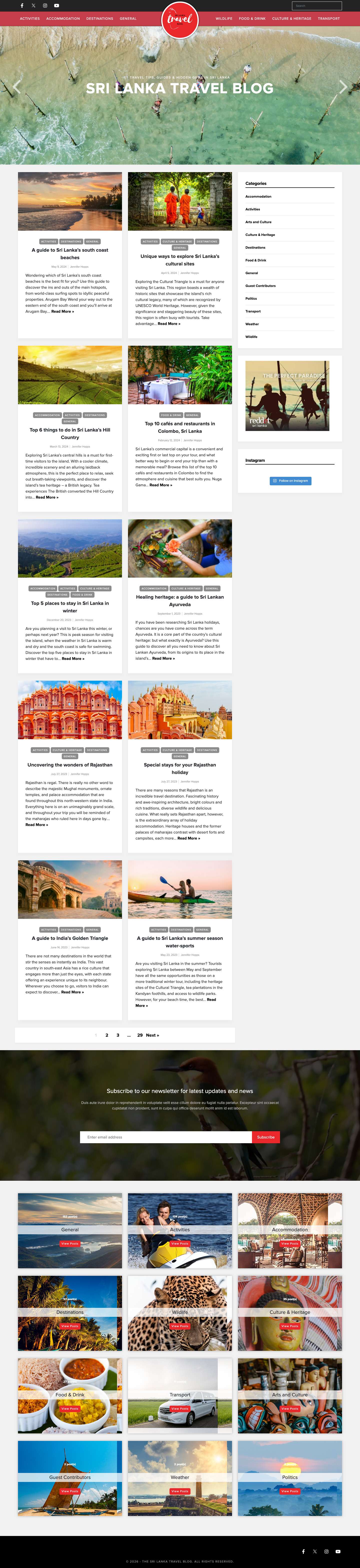 Sri Lanka Travel Blog - Stories from the Teardrop Isle - Full Screenshot