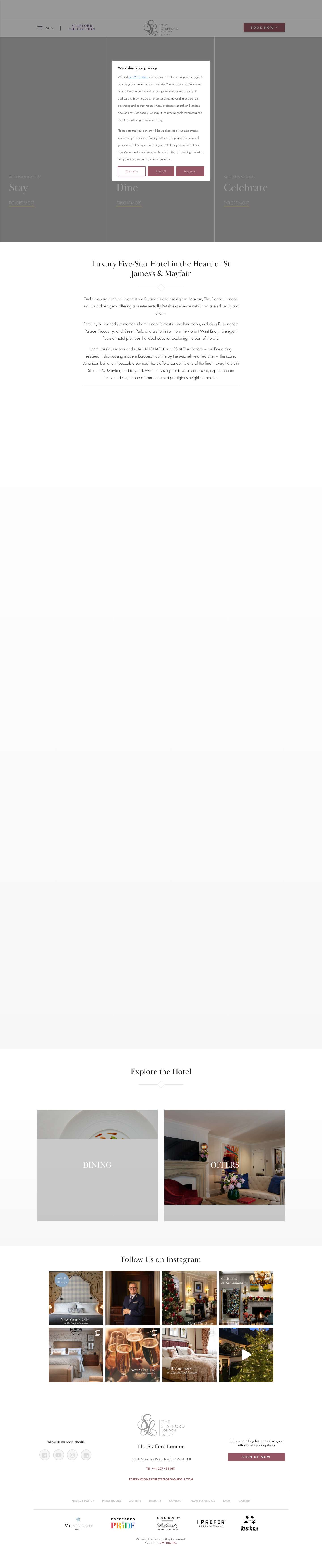 The Stafford London | Luxury Five-Star Hotel In Mayfair, London - Full Screenshot