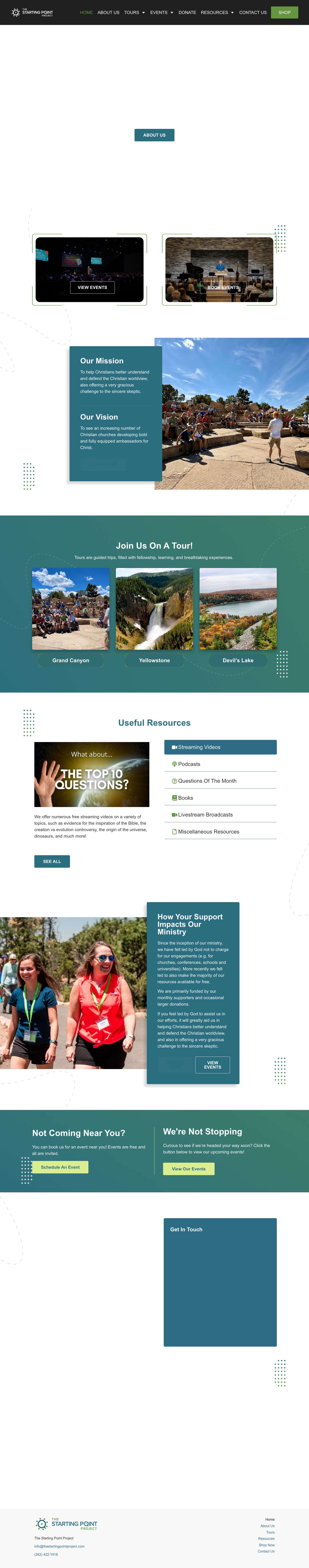 The Starting Point Project - Full Screenshot