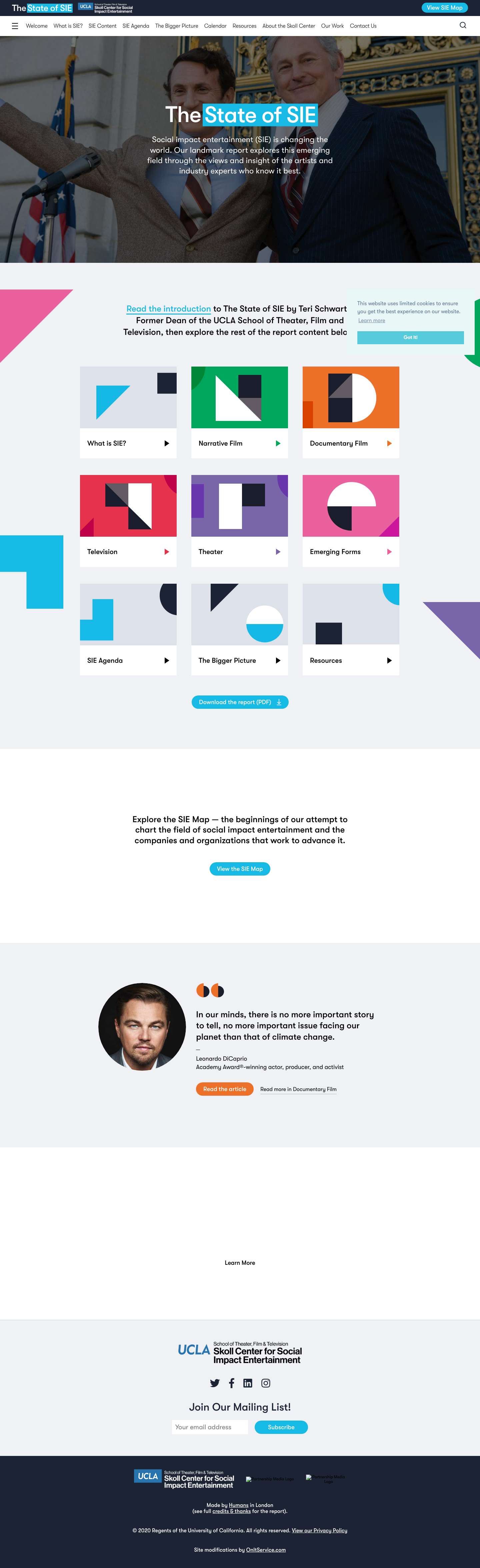 The State of SIE Report — Mapping the landscape of social impact entertainment - Full Screenshot