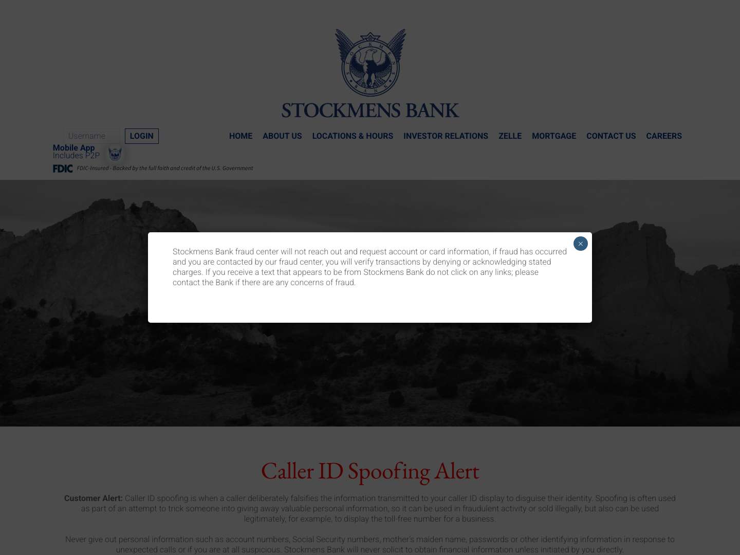 Stockmens Bank | Stockmens BankStockmens Bank | Proud Past. Exciting Future. - Full Screenshot