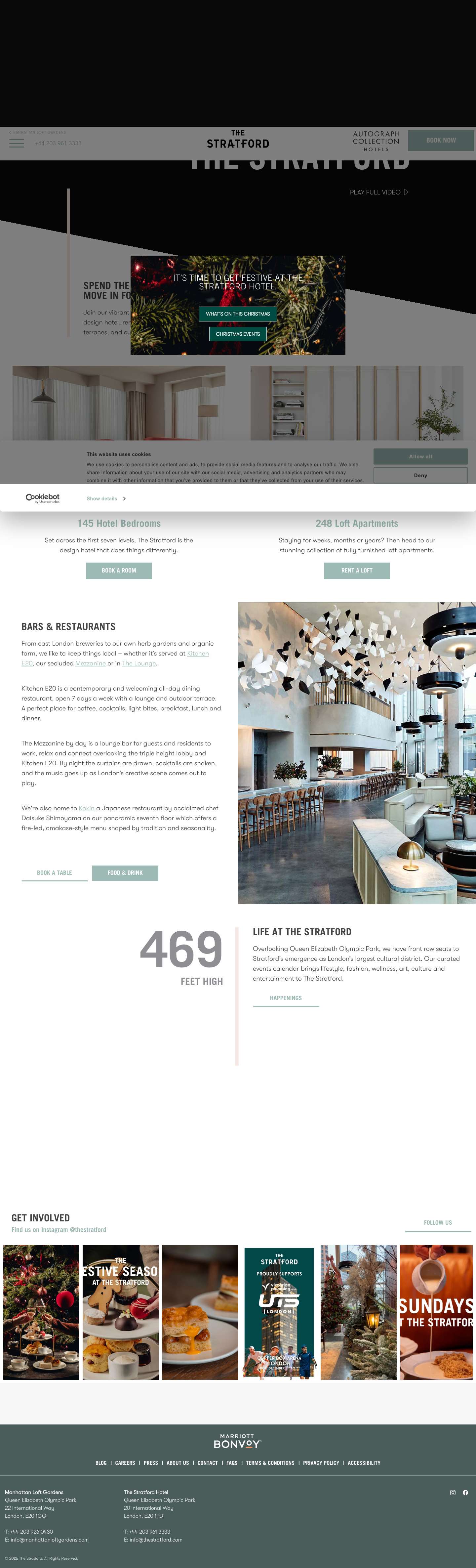 The Stratford Hotel & Lofts | East London Hotel - Full Screenshot