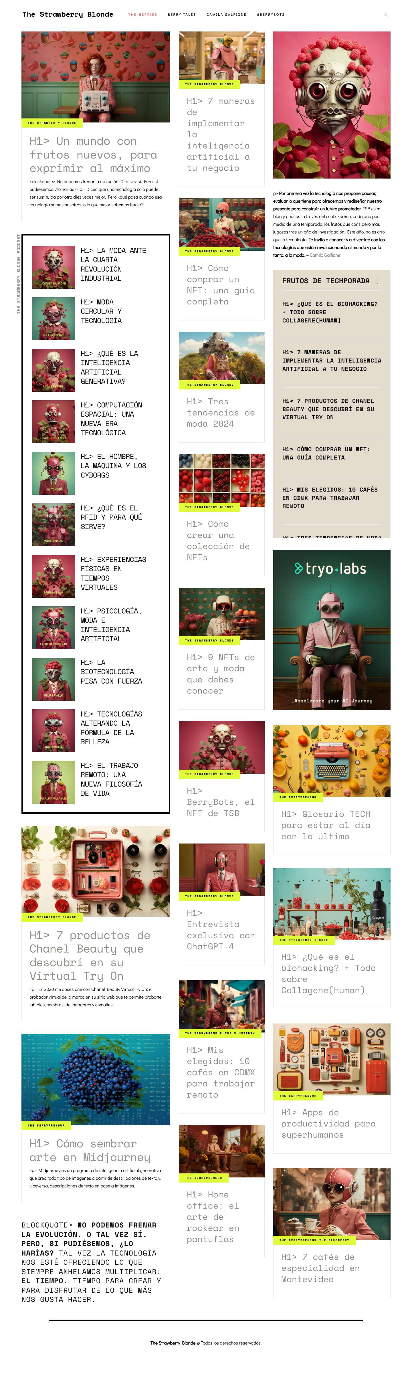 The Strawberry Blonde por Camila Galfione - Full Screenshot