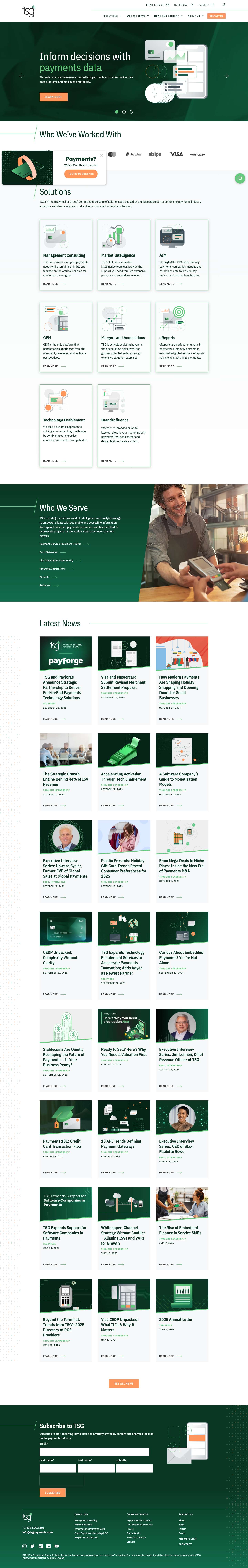 Providing Clarity to the Complex | TSG - Full Screenshot