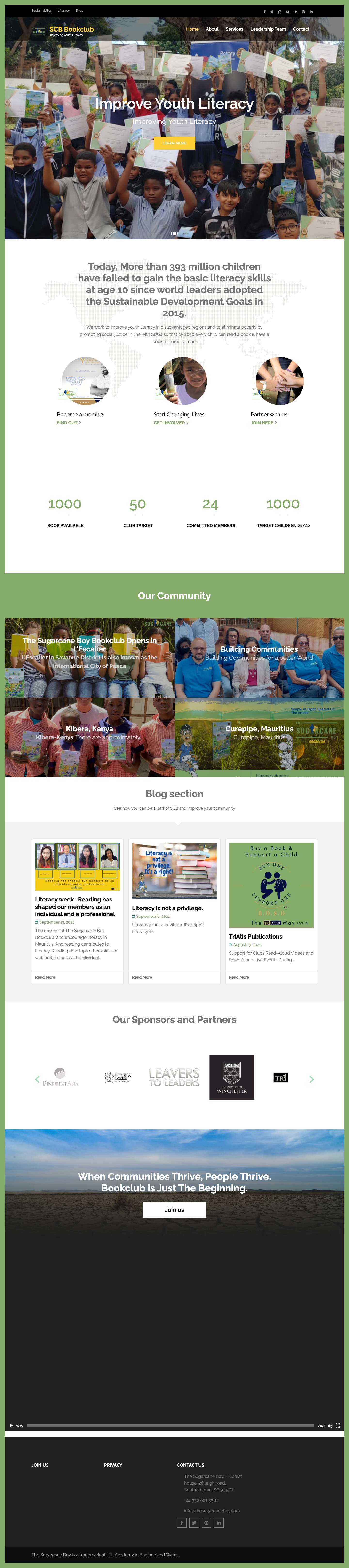 Home - SCB Bookclub - Full Screenshot