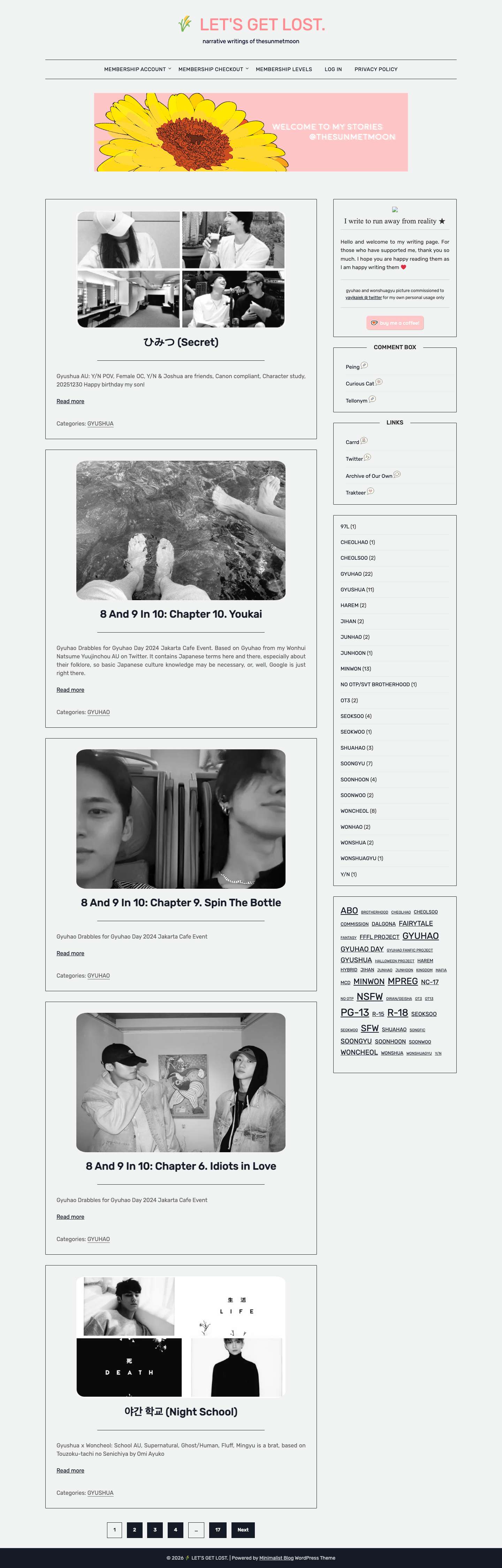 🌾 LET'S GET LOST. – narrative writings of thesunmetmoon - Full Screenshot