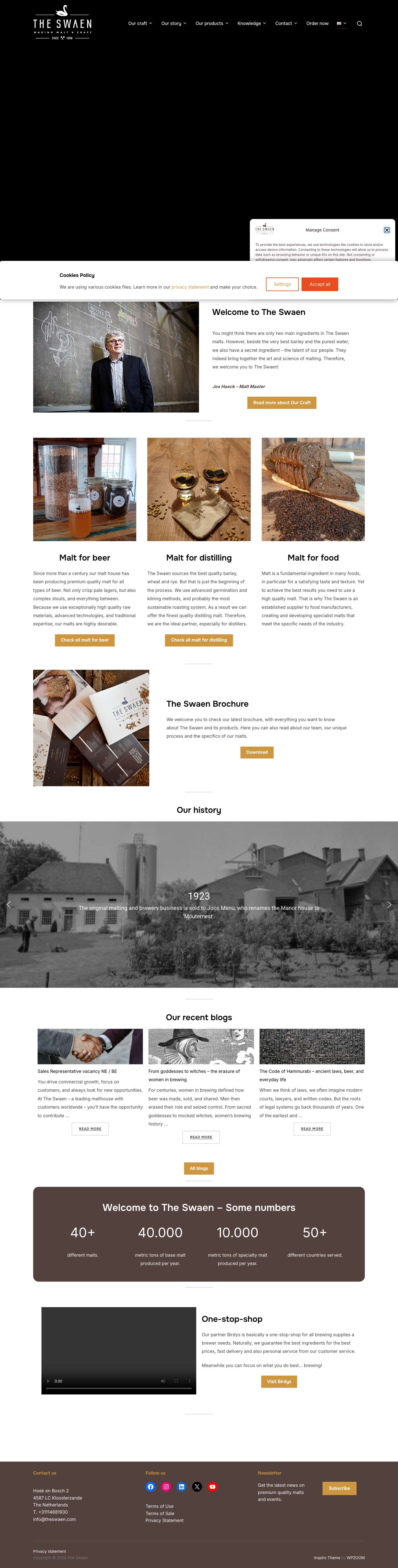 Welcome to The Swaen – The Swaen - Full Screenshot