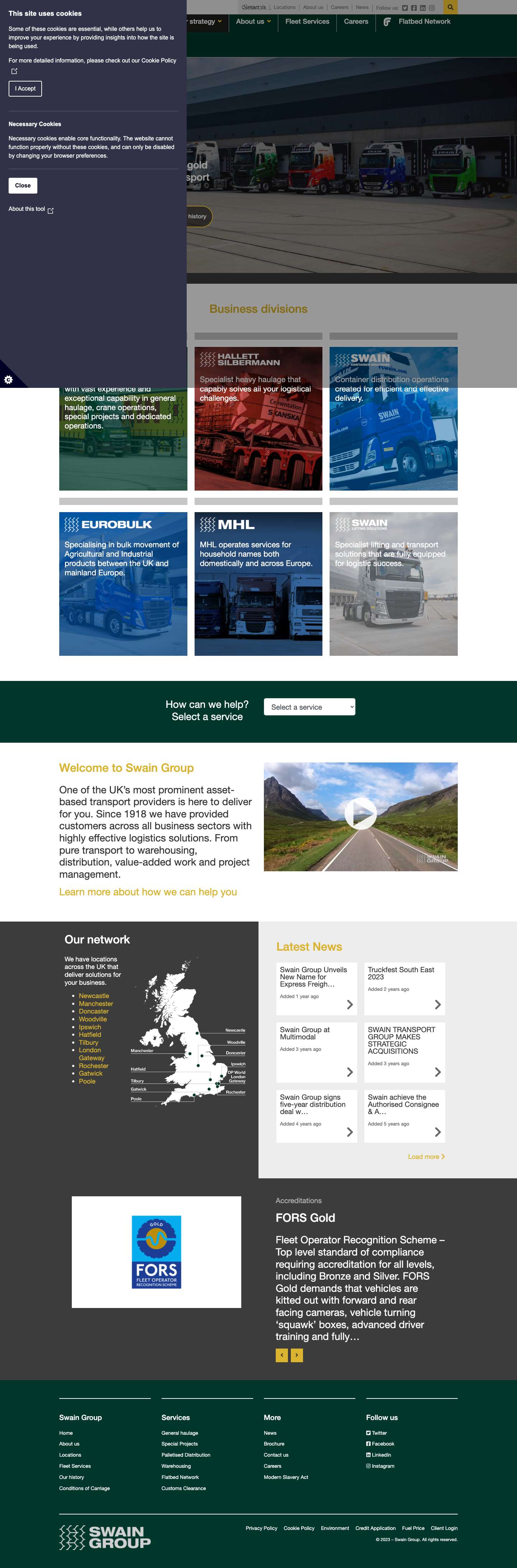 Home » Swain Group - Full Screenshot