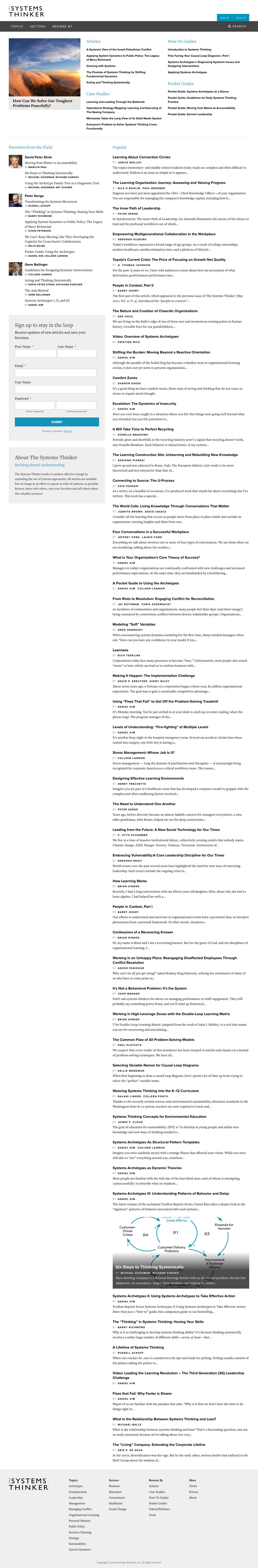 The Systems Thinker – The Systems Thinker - - Full Screenshot