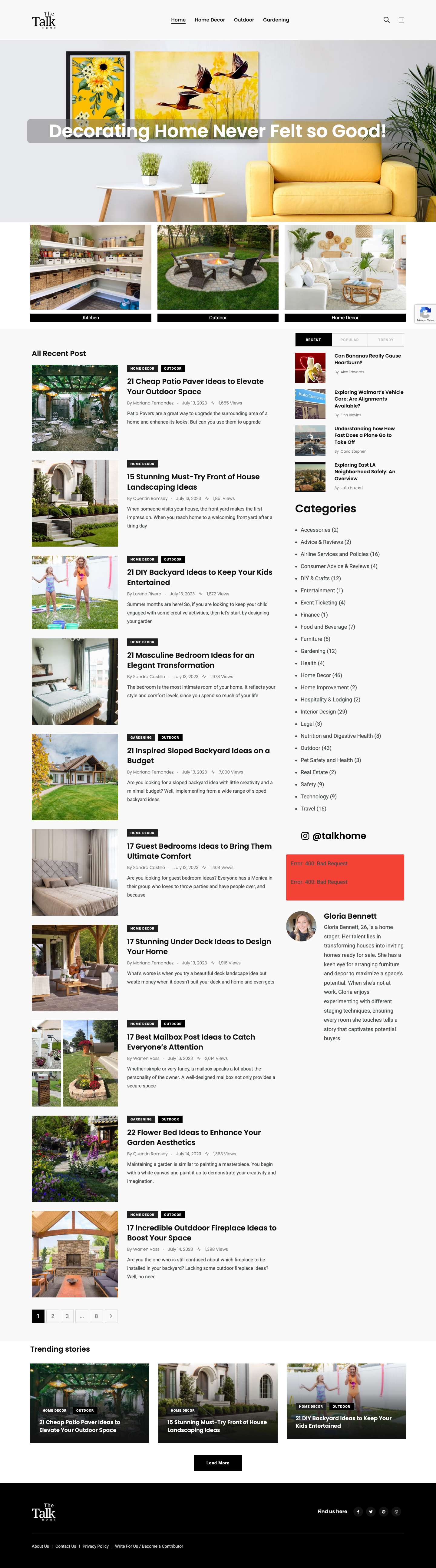 Home - TheTalkHome - Full Screenshot