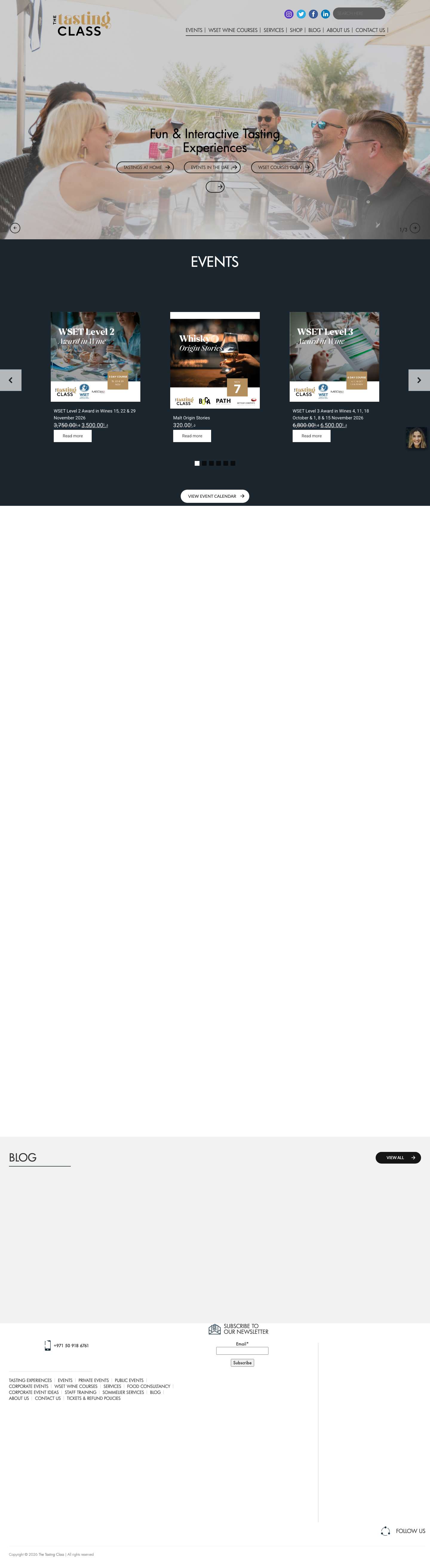 Unforgettable wine and beer tasting events | The Tasting ClassUnforgettable wine and beer tasting events | The Tasting Class - Full Screenshot